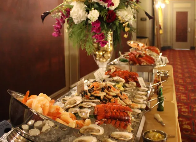 table of seafood